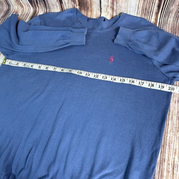 Ralph Lauren Sport Womens Size L?? X Large?? Blue Lightweight Sweater Top - Picture 5 of 9